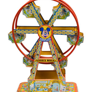 Appraisal: A Chein Tin Lithographed Disney Ferris Wheel American th Century