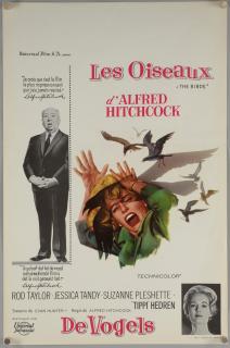 Appraisal: The Birds Belgian film poster directed by Alfred Hitchcock Universal