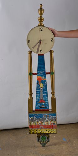 Appraisal: BENNY CARTER - RARE BASEBALL CLOCKlarge clock with a great