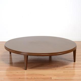 Appraisal: Manner Paul Laszlo huge walnut coffee table Manner Paul Laszlo