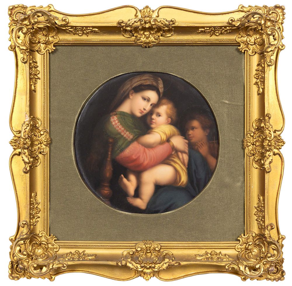 Appraisal: A Berlin K P M Porcelain Plaque A Berlin K