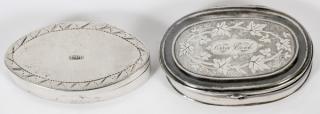 Appraisal: PAIR OF OBLONG SNUFF BOXES TH C PAIR OF OBLONG