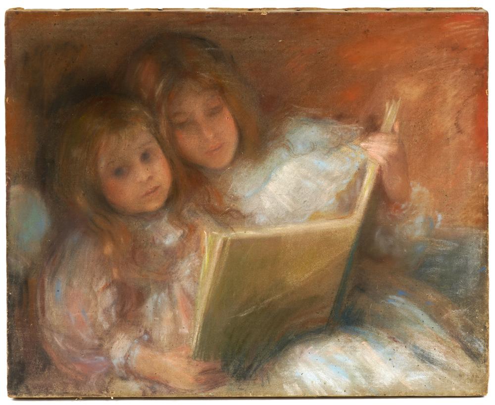 Appraisal: CHARLES COURTNEY CURRAN 'SISTERS' PASTEL ON CANVASCharles Courtney Curran America