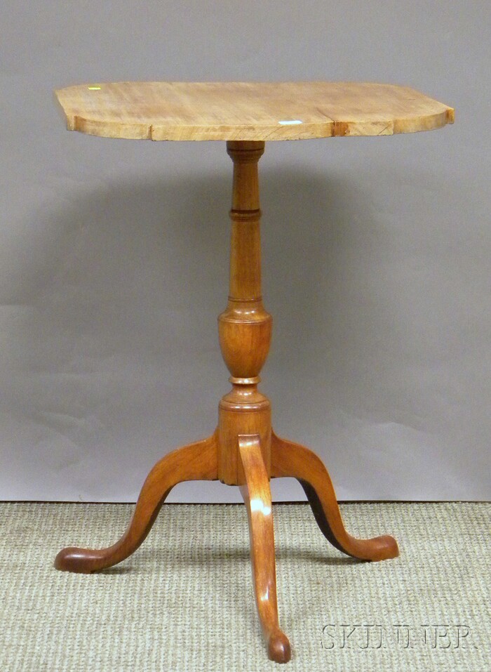 Appraisal: Federal Mahogany and Cherry Candlestand