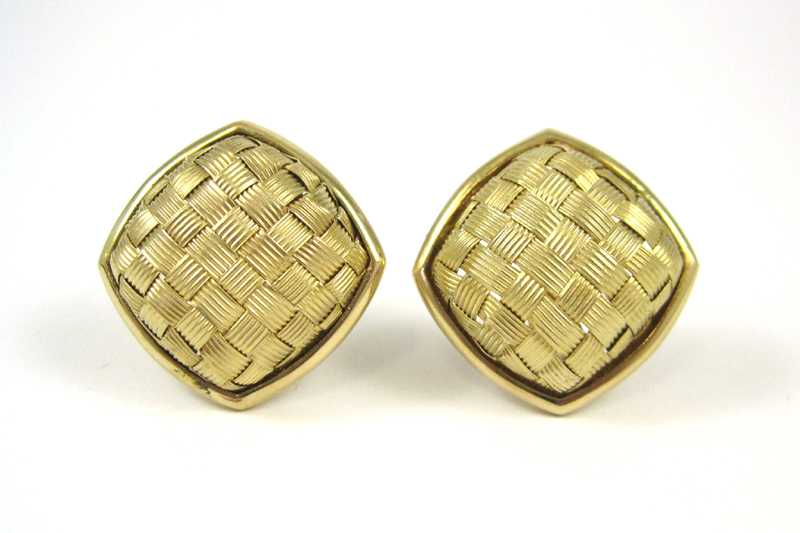 Appraisal: PAIR OF FOURTEEN KARAT GOLD EARRINGS by Andrea Candela The