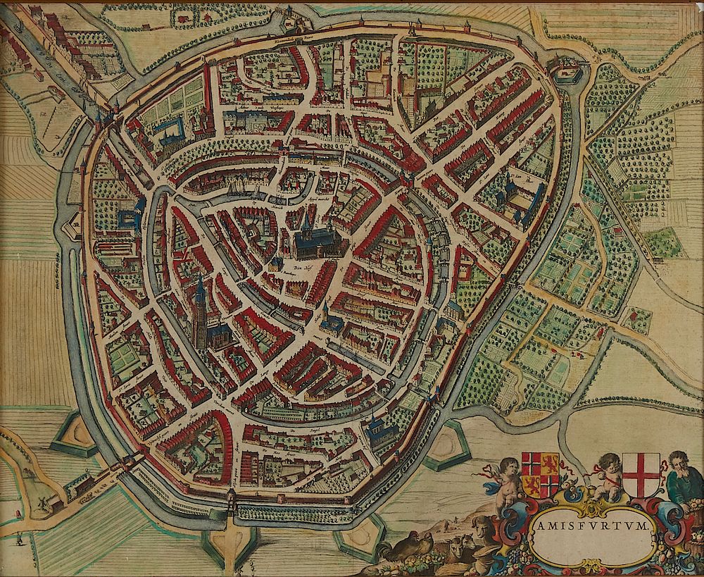 Appraisal: Joan Blaeu Map of Amersfoort ca Joan Blaeu - Amisfurtum