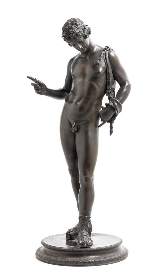 Appraisal: Sale Lot An Italian Bronze Figure after the antique likely