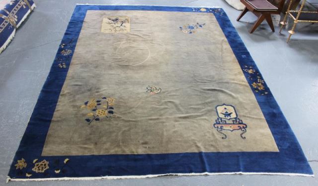 Appraisal: Antique Chinese Deco Roomsize Carpet From a Larchmont NY estate