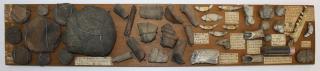 Appraisal: New York prehistoric contact period artifacts- pipe fragments pottery bone