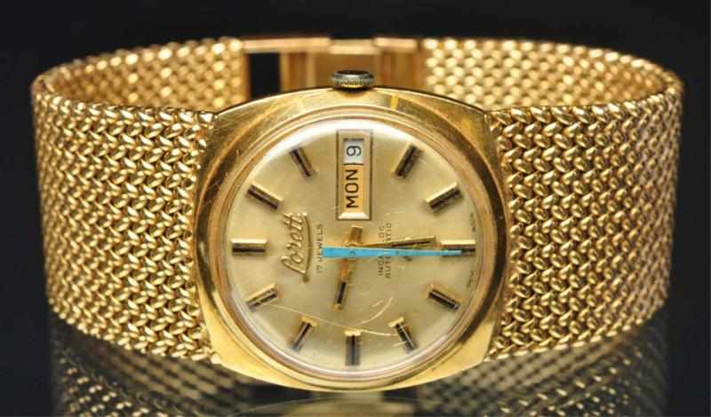 Appraisal: K Y Gold Lorett Watch Swiss-made Case and attached band