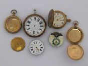 Appraisal: A collection of timepieces including a base metal dash board