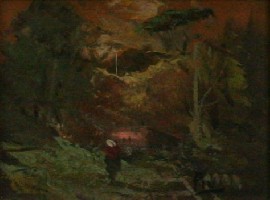 Appraisal: Figure in a Landscape oil on board signed 'PIN' lower