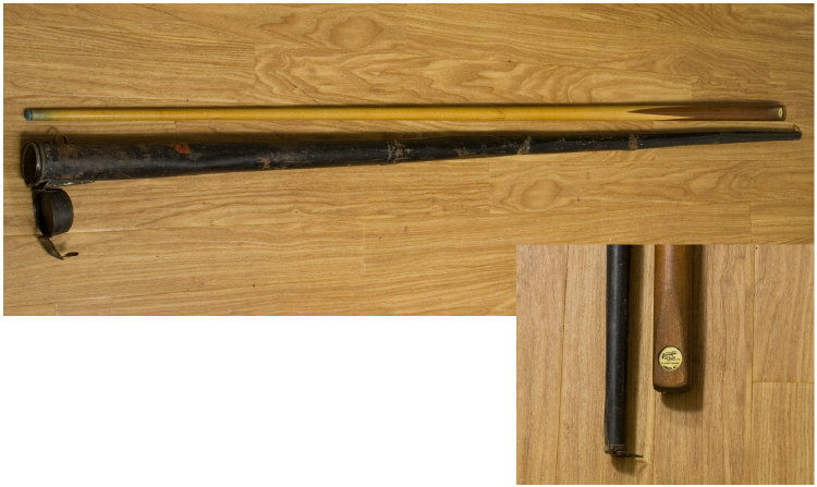 Appraisal: Burroughes And Watts Snooker Cue One Piece Early thC Complete