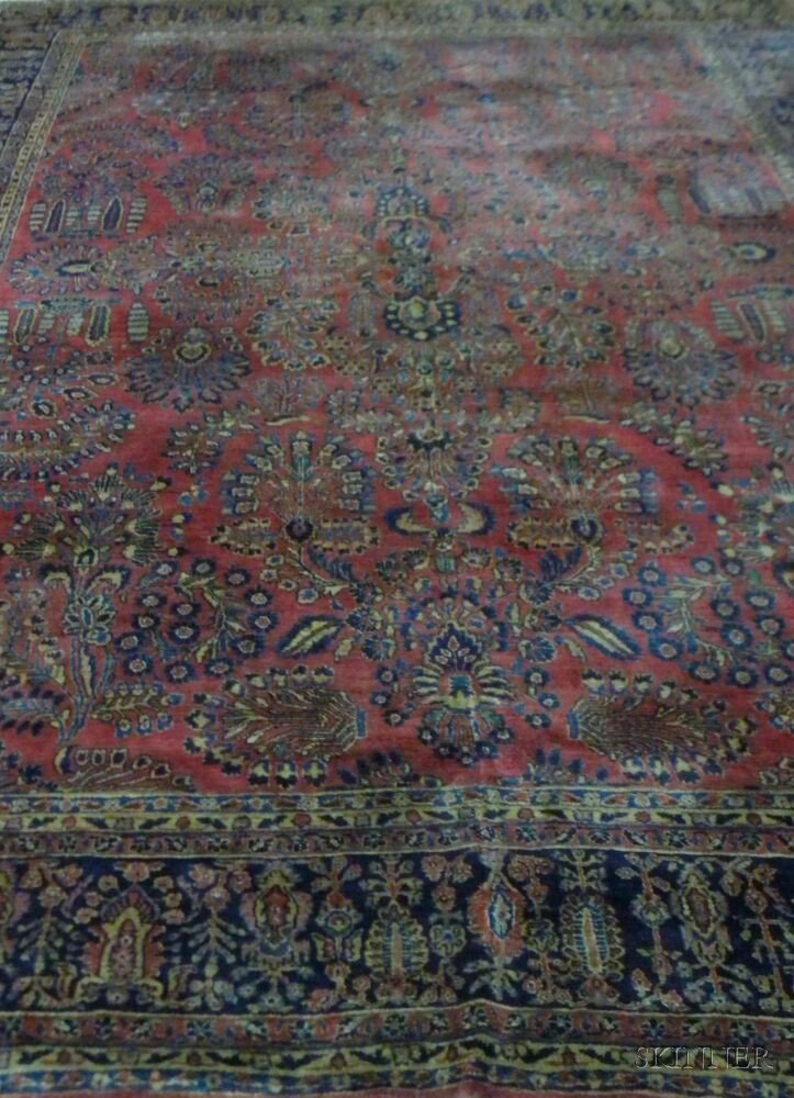 Appraisal: Sarouk Carpet West Persia second quarter th century the wine-colored