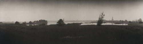 Appraisal: SUDEK JOSEF - Untitled river panorama Silver contact print x