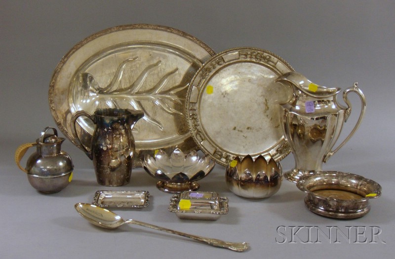 Appraisal: Approximately Twelve Silver Plated Serving Pieces including a Reed Barton