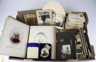 Appraisal: Th C Bingham Family Photo Album Dunwody Letters Etc