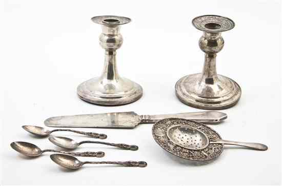 Appraisal: A Collection of Chinese Silver Articles comprising a pair of