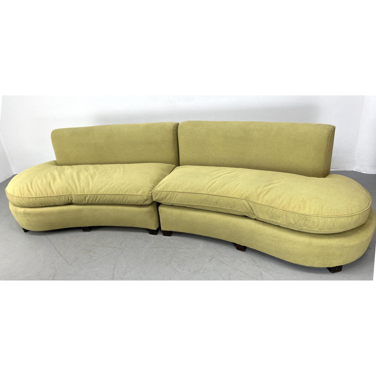 Appraisal: Section Vladimir Kagan style Cloud sofa Down filled cushions pieces