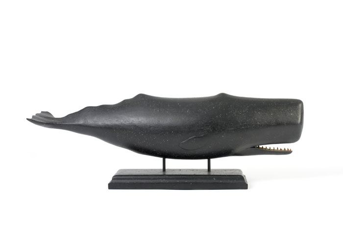 Appraisal: CARVED SPERM WHALE BY CLARK VOORHEES VERMONT CIRCA - In