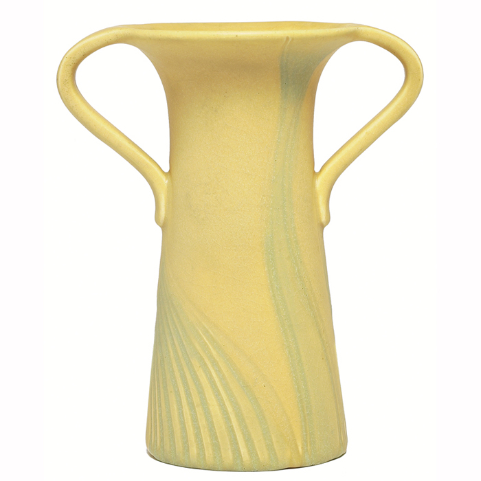 Appraisal: Good Rookwood vase rare double handled form with a yellow