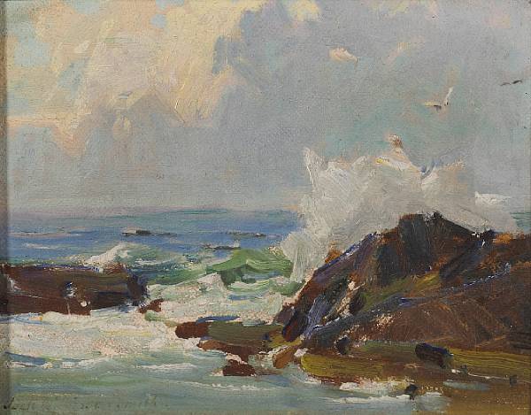 Appraisal: Jack Wilkinson Smith American - Crashing Waves signed 'Jack Wilkinson