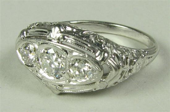 Appraisal: Beautiful Ladies Platinum Diamond Ring Circa Platinum setting grams With