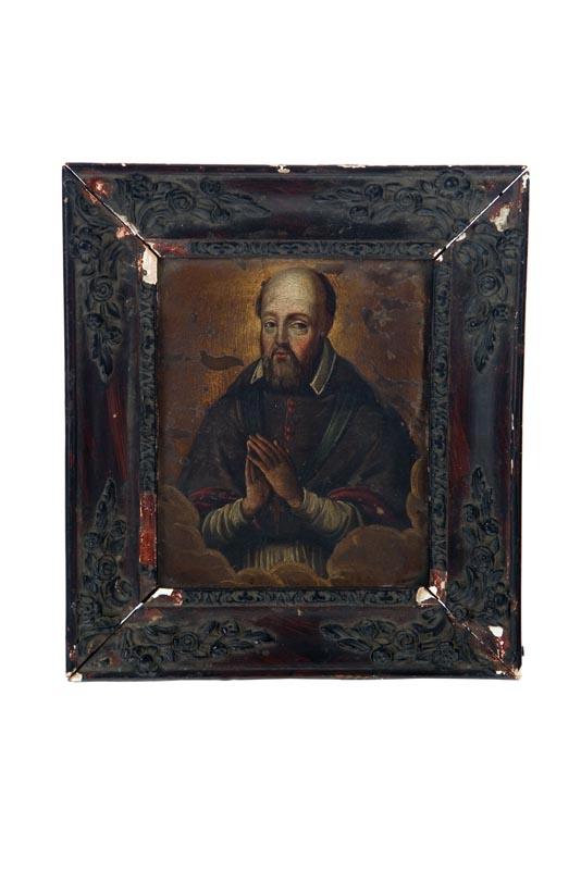 Appraisal: RELIGIOUS PORTRAIT EUROPEAN SCHOOL TH CENTURY Oil on a copper