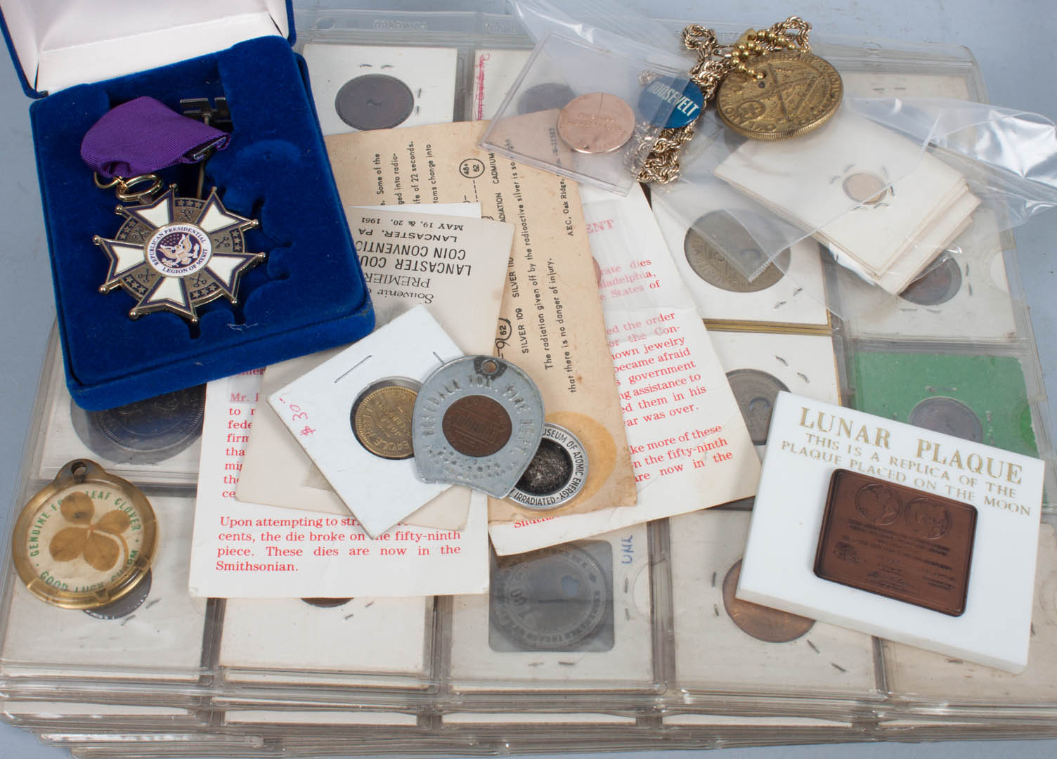 Appraisal: Tokens About items mainly American including Appalachian coal mine tokens