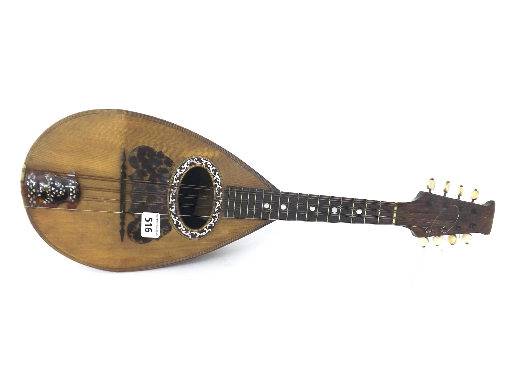 Appraisal: Late th century Neapolitan bowl back mandolin labelled Fratelli Nicola