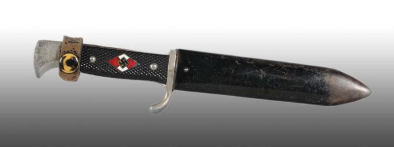 Appraisal: German Nazi Dagger with Scabbard Description Marked RZ Missing quarter-inch