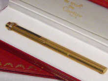 Appraisal: Cartier A Cartier gold plated biro in original fitted box