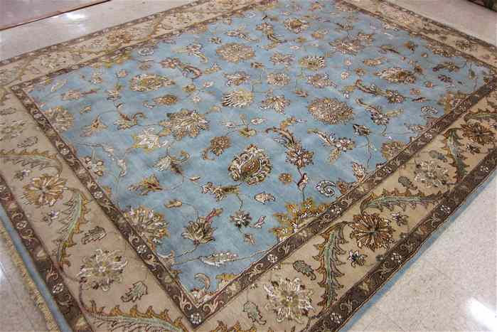 Appraisal: HAND KNOTTED ORIENTAL CARPET Persian Isfahan design of floral arabesques