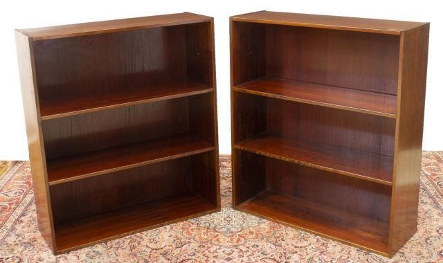 Appraisal: lot of Danish mid-century modern bookcases c s rectangular case