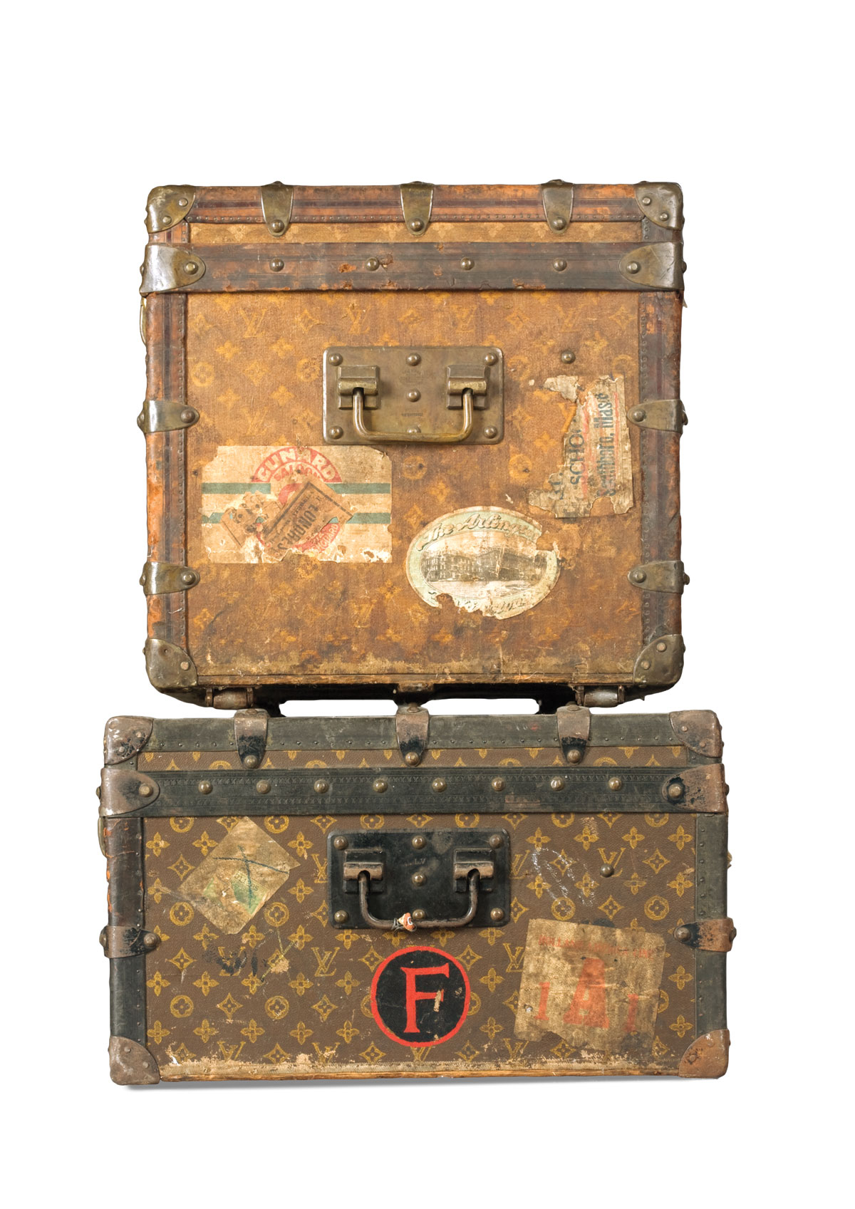 Appraisal: TRUNK AND A STEAMER TRUNK BOTH LOUIS VUITTON Length of