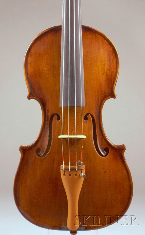 Appraisal: Modern Violin labeled RAVIZZA CARLO length of two-piece back in