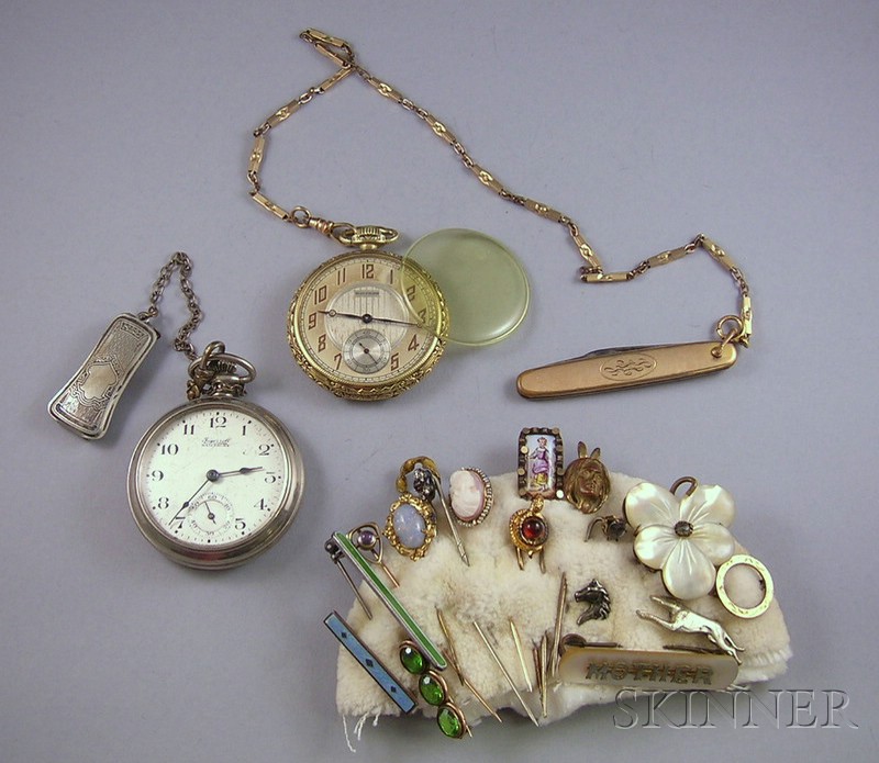 Appraisal: Group of Antique Jewelry including a number of stickpins several