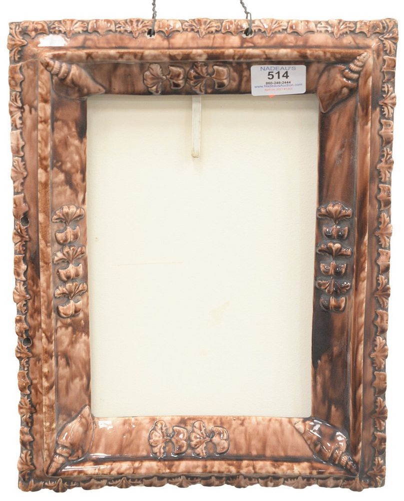 Appraisal: Whieldon Type Earthenware Frame with brown glaze th century purchased