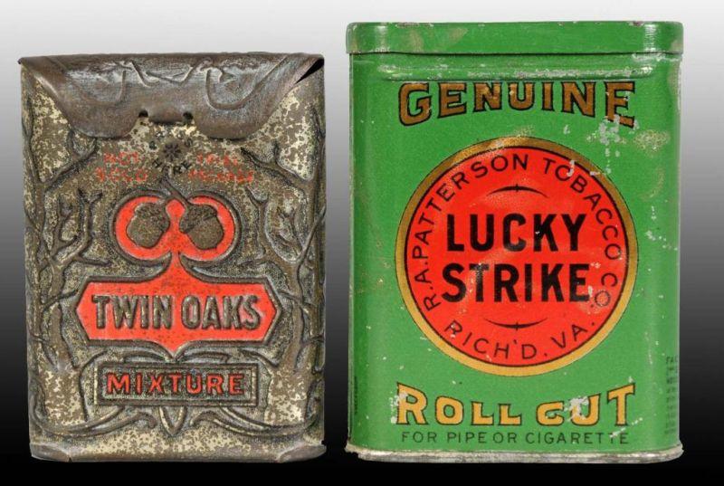 Appraisal: Lot of Sample Tobacco Tins Description Includes one Twin Oaks