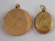 Appraisal: A mixed lot comprising a carat gold locket gross weight