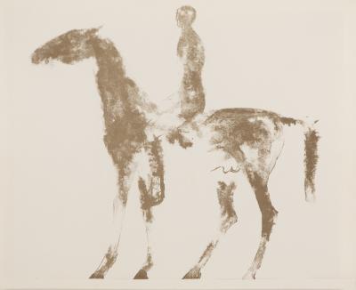 Appraisal: Elisabeth Frink RA - Horse and Rider lithograph paper size