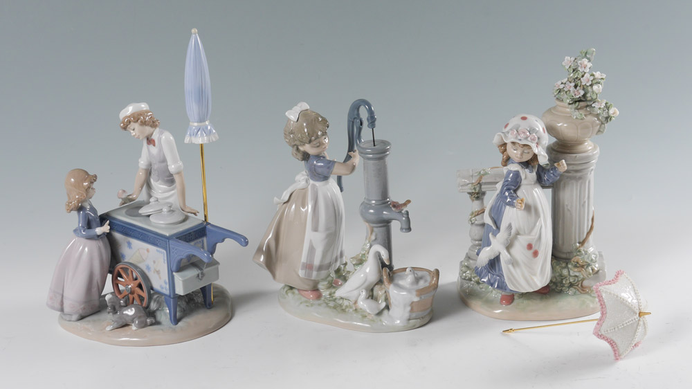 Appraisal: LLADRO PORCELAIN FIGURINES figures by sculptor Antonio Ramos to include