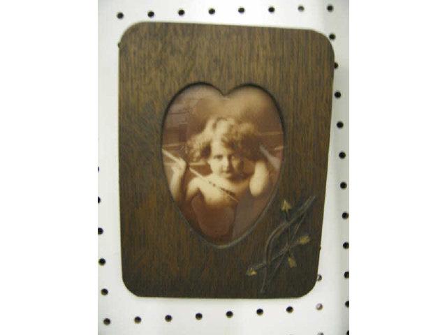 Appraisal: Antique Framed Print Cupid x