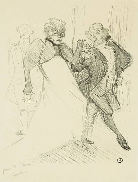 Appraisal: Henri de Toulouse-Lautrec French - R jane et Galipaux dans