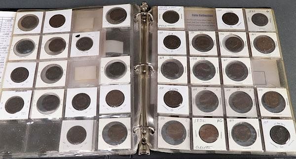 Appraisal: A COLLECTION OF US LARGE CENTS A COLLECTION OF US