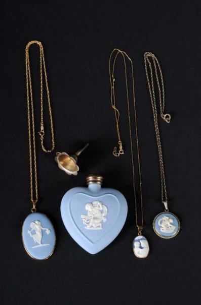 Appraisal: Lot of Wedgwood Jewelry Pieces Description Includes three pendants and