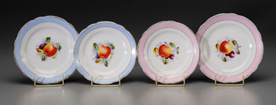 Appraisal: pieces KPM porcelain shallow bowls all with hand-painted fruit eight