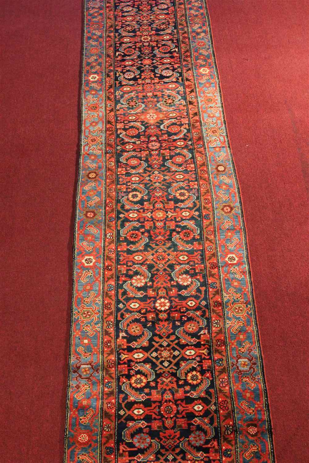 Appraisal: PERSIAN HAMADAN RUG approx ' x ' '' Retail tag