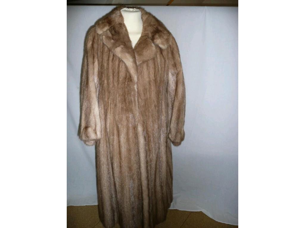 Appraisal: A pastel mink coat full length