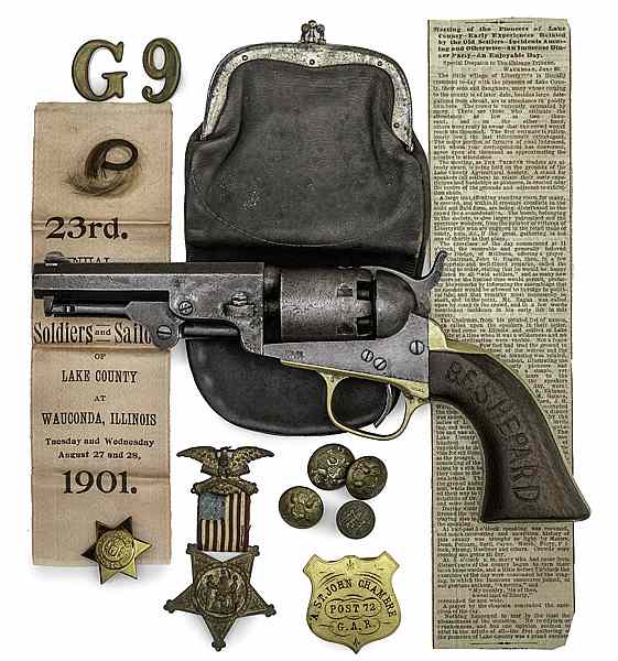 Appraisal: Colt Pocket Model Revolver ID'd to Benjamin F Shepard th